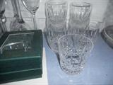 Waterford Crystal Glasses & boxed ornaments