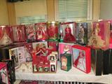 close to 100 Barbies to choose from!