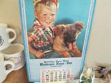 So cool, calendar given out by the News Sun carrier...1950's!!
Saved, never used!
