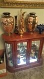 Lighted curio cabinet