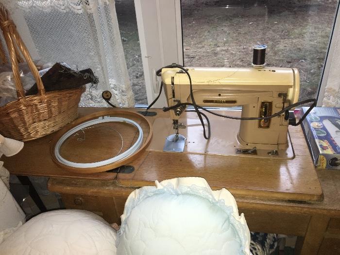 Sewing Machine and all the material to go with it