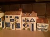 Vintage Ceramic House Canisters by The Haldon Group, made in Japan