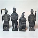 Chinese Terracotta Warrior Figurines with the original box.  These were brought back from China in 2001. 
