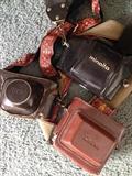 Vintage camera, slides, reel-to-reel