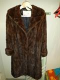 Cownie 3/4 Mink coat with matching hat. *Cownie Furs of Des Moines, IA has been providing superior-quality furs, shearli
