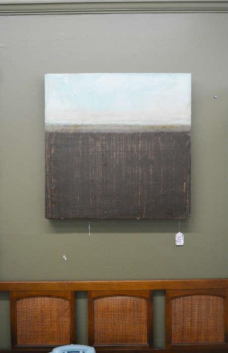 original contemporary seascape SEABREEZE by B. Hargett, 08.  30 by 30 inches