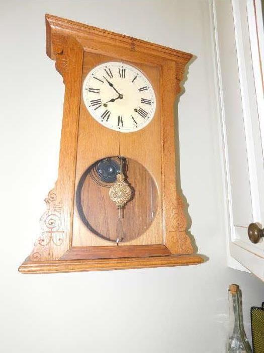 Oak clock