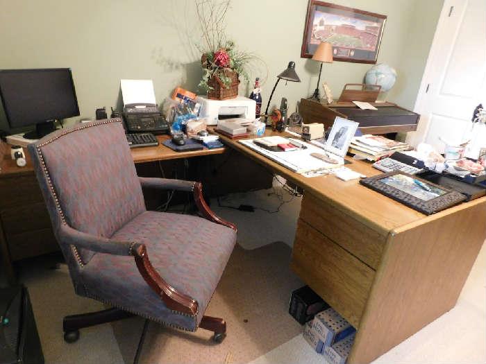 Desk, Office Chair