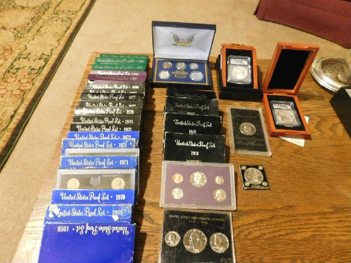 Proof Sets, Uncirculated Coins,
