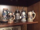 Tankards, steins and tons of beer glasses.