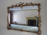 Large gold framed mirror