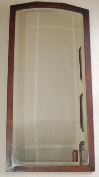 Oak Beveled Hall Mirror