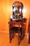 AMAZING Antique Treasure!!!!!! Antique Telephone table with Matching Seat! Rare Find!!!!!!