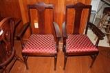 Beautiful Pair of Sturdy Antique Captain's Chairs