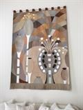 Listed artist Large leather appliqué wall hangings.  Beatrix Bosch