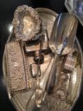 Lots of antique English sterling small articles