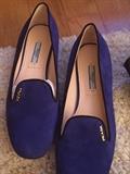 Never been worn Prada blue suede shoes size 9