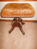 Antique piano stool