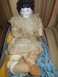 Antique china sawdust filled doll