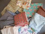 Many flour sack fabrics
