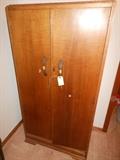 Antique English wardrobe