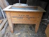 !!!WOW!!! Antique beverage cooler from Taylor Bottling Works...we have the top too!!!!!Excellent condition