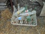 Old soda bottles