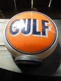 Gulf gasoline globe....NEVER USED!!!!!