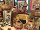 Mata Ortiz, Santa Clara, San Ildefonso pottery.