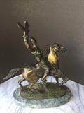 One of our finest bronzes: The Falcon Master by Mene.
