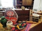 Budweiser Box, Dr. Pepper Clock and other treasure 