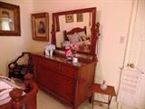 Beautiful chest of drawers with matching mirror