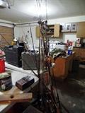 Collections of fishing rods and reels
