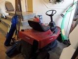 Riding lawn mower, older model