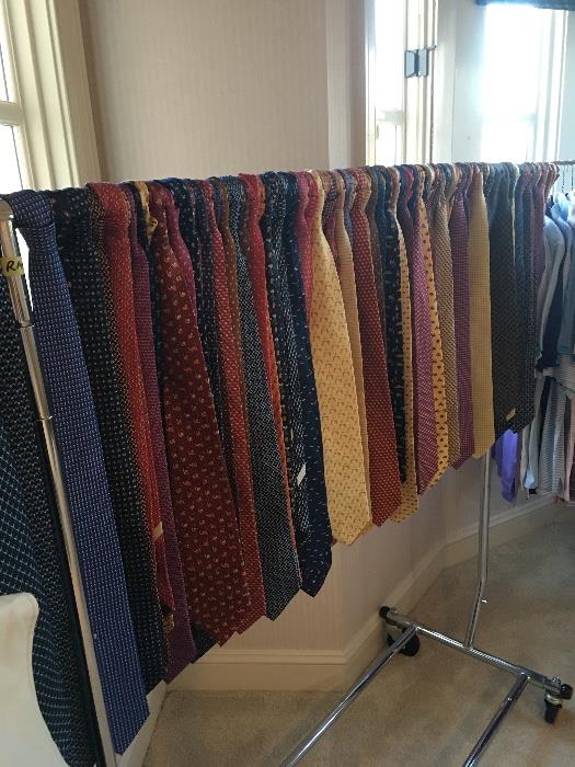 Hundreds of Ferragamo ties -- also some Hermes.