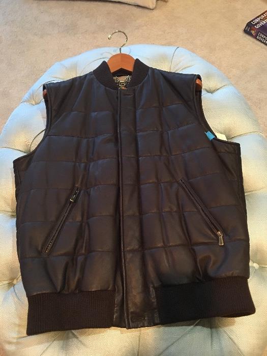 Loro Piana leather vest
