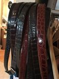 Loro Piano alligator and crocodile belts