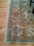 9' x 12' 100% wool Oushak rug