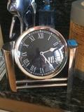 Chrome table clock