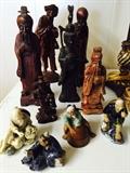Asian clay figurines