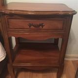 Vintage night stand with full bedroom suite sold as a set only