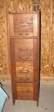 Oak file cabinet
