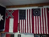 35 star flag, 32 star flag & Stars and Bars (1861–1863) flag- cloth replica flags 