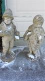 Yard art and outdoor concrete