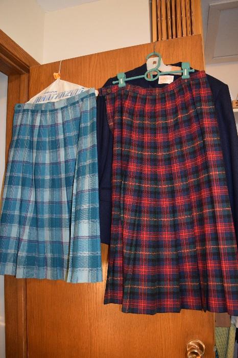 Pendelton wool skirts and blazer