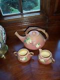 Roseville tea set