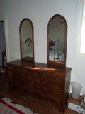 signed Harden cherry bedroom set