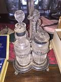 ANTIQUE CRUET/CONDIMENT SET