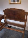 MAHOGANY TWIN SIZE BED ( 2 AVAILABLE )