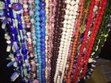 VINTAGE GLASS NECKLASES AND VENETIAN GLASS BEADS